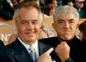 LOS ANGELES, CA - JANUARY 28: Actors Tony Sirico and Frank Vincent arrive at the 13th Annual Screen Actors Guild Awards held at the Shrine Auditorium on January 28, 2007 in Los Angeles, California. (Photo by Vince Bucci/Getty Images)
