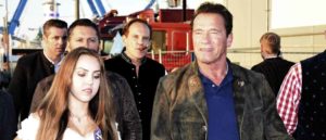 Stella Glaubitz and Arnold Schwarzenegger at the Oktoberfest 2017