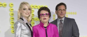 Emma Stone, Billie Jean King, Steve Carell at the Premiere of 'Battle of the Sexes' at Regency Village Theater - Arrivals