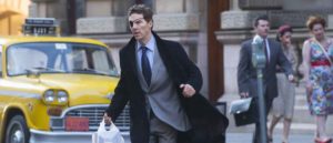 Glasgow is transported into New York for the filming of "Melrose" with Benedict Cumberbatch