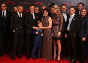 Claire Foy, Matt Smith, Billy Jenkins, Vanessa Kirby, Finn Elliot,Peter Morgan at 'The Crown' Season 2 – World Premiere - Arrivals