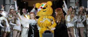Kylie Minogue & Charlotte Tilbury attend the Covent Garden Christmas Lights turn on