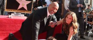 Dwayne "The Rock" Johnson honored with Star on the Hollywood Walk of Fame. Girlfriend Lauren Hashian and daughter Jasmine Lia also attend.