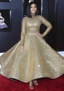 Ashanti attends the 60th Grammys (2018)