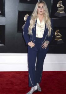 Kesha attends the 60th Annual Grammys