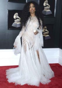 SZA attends the 60th Annual Grammys