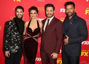 Darren Criss, Penelope Cruz, Edgar Ramirez, and Ricky Martin attend FX’s "The Assassination of Gianni Versace: American Crime Story" Premiere at ArcLight Hollywood