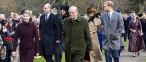 Duke of Edinburgh, Prince William, Duke of Cambridge, Catherine, Duchess of Cambridge, Prince Harry, Meghan Markle – The British Royal family arrive at Sandringham to celebrate Christmas