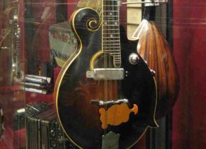 Gibson mandolin with Russian pickup in Glinka's museum Moscow Russia