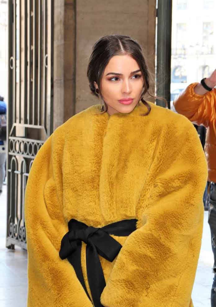 Olivia Culpo is seen arriving at Lanvin fashion show during Paris Fashion Week Womenswear Fall/Winter 2018/2019 on February 28, 2018 in Paris, France.