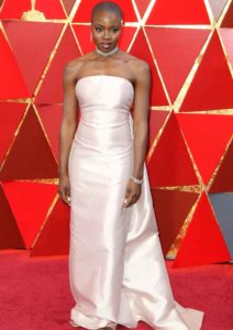 Danai Gurira attends the Oscars 2018