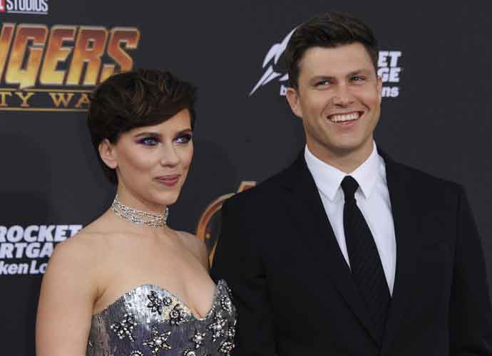 Scarlett Johansson & Colin Jost Make Their Red Carpet Debut At 'Avengers' Premiere
