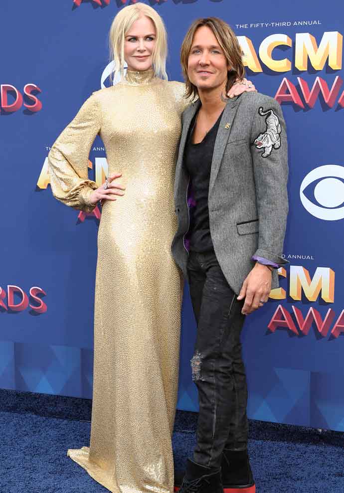 Keith Urban & Nicole Kidman All Smiles Together Before ACM Awards