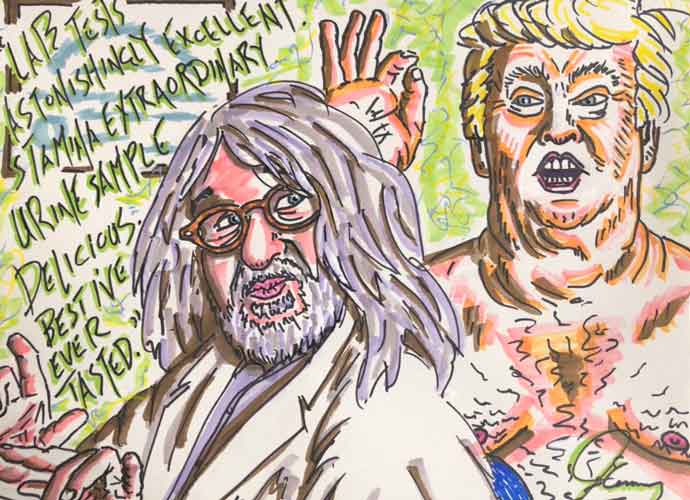 Jim Carrey Paints Creepy Portrait Of Naked Donald Trump With Dr. Harold Bornstein