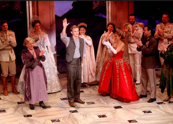 Caption : Cody Simpson's first night as Dimitry in the Broadway musical Anastasia at the Broadhurst Theatre - Curtain call. PersonInImage : Judy Kaye,Cody Simpson,Christy Altomare,Max von Essen,Cast Credit : Joseph Marzullo/WENN.com
