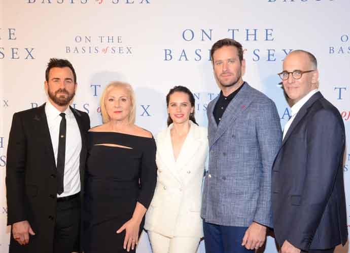 Justin Theroux, Felicity Jones & Armie Hammer Attend 'On The Basis Of Sex' Premiere