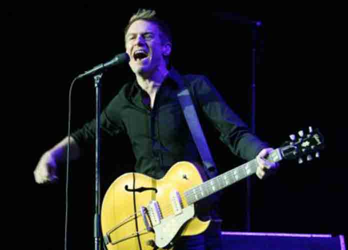 LAS VEGAS - AUGUST 02: Music artist Bryan Adams performs as he opens for Rod Stewart at the MGM Grand Garden Arena August 2, 2008 in Las Vegas, Nevada. Adams is touring in support of his new album, 