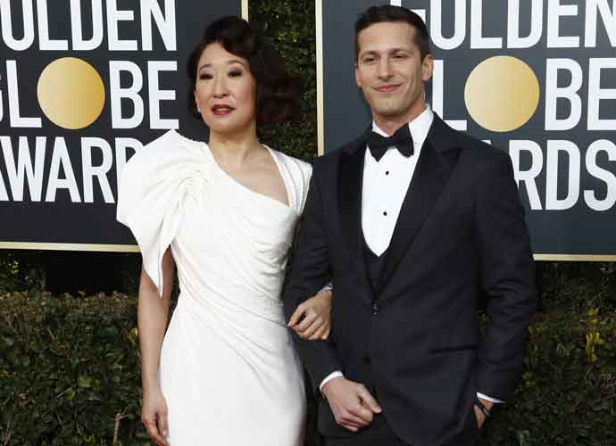 Golden Globes 2019: Andy Samberg & Sandra Oh (Image: Getty)