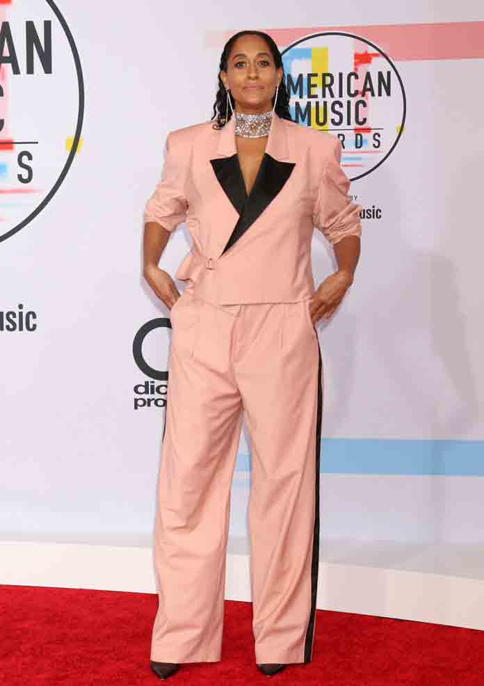 Tracee Ellis Ross at the 2018 American Music Awards at the Microsoft Theater on October 9, 2018 in Los Angeles, CA (Credit: Nicky Nelson/WENN.com)