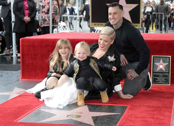 Pink Honored With Star On Hollywood Walk Of Fame With Husband Carey Hart & Kids By Her Side