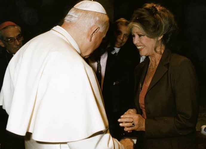 Brigitte Bardot meets the Pope (Image: Getty)