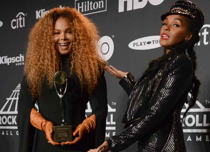 Janelle Monáe Inducts Janet Jackson Into Rock And Roll Hall Of Fame During Ceremony At Brooklyn's Barclays Center