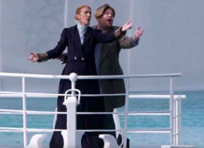 Celine Dion & James Corden Dress Up 'Titanic's Rose & Jack For 'Carpool Karaoke'