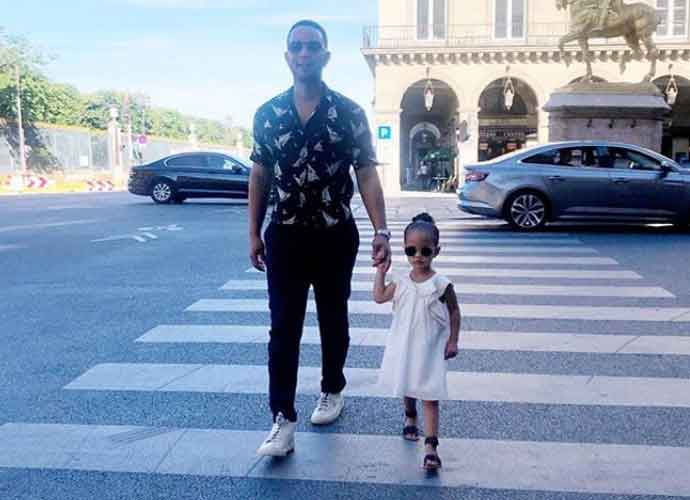 John Legend Strolls The Streets Of Paris With Daughter Luna Legend