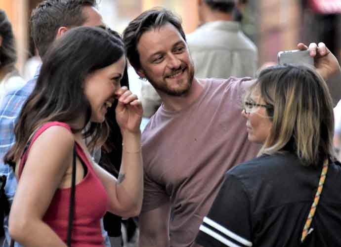 James McAvoy & Fiance Lisa Liberati Pose On 'Dispatches From Elsewhere' Set (Image: Getty)