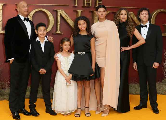 Vin Diesel Attends At London Premiere Of 'Lion King' With Partner Paloma Jimenez & Kids Hania, Vincent & Pauline