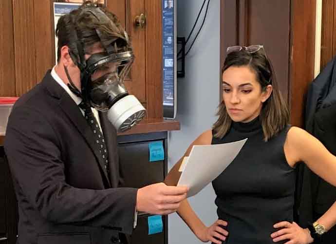 GOP Rep. Matt Gaetz Wears A Gas Mask On House Floor In Coronavirus Stunt, Panned By Critics