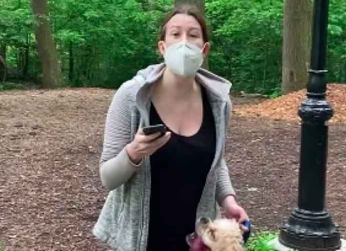 Watch: Amy Cooper Fired After Calling Police On Black Man Who Asked Her To Leash Her Dog (Image: Twitter)