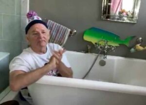 Watch: Bill Murray Does Jimmy Kimmel Interview In The Bathtub