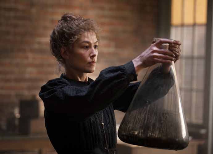 Rosamund PIke as Marie Curie in 'Radioactive