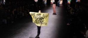 Environmental Protestor Walks Runway During Dior’s Paris Fashion Week Show: 'We Are All Fashion Victims'