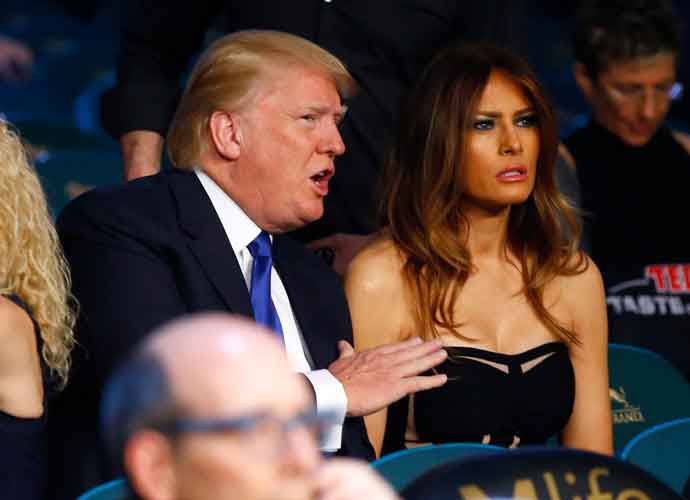 LAS VEGAS, NV - MAY 02: Donald J. Trump, Chairman & President, The Trump Organization, and his wife Melania Trump watch Vasyl Lomachenko take on Gamalier Rodriguez in their WBO featherweight championship bout on May 2, 2015 at MGM Grand Garden Arena in Las Vegas, Nevada. (Image: Getty)