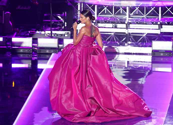 MIAMI, FLORIDA - NOVEMBER 19: Natalia Jiménez performs onstage during The 21st Annual Latin GRAMMY Awards at American Airlines Arena on November 19, 2020 in Miami, Florida.