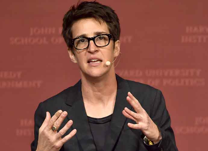 CAMBRIDGE, MA - OCTOBER 16: Rachel Maddow speaks at the Harvard University John F. Kennedy Jr. Forum in a program titled 