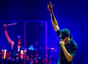 MILAN, ITALY - NOVEMBER 02: Enrique Iglesias Performs at Mediolanum Forum on November 02, 2019 in Milan, Italy.