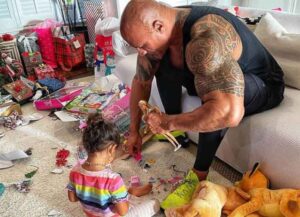 Dwayne Johnson Plays With Barbies On Christmas With His Daughter, Tiana Johnson