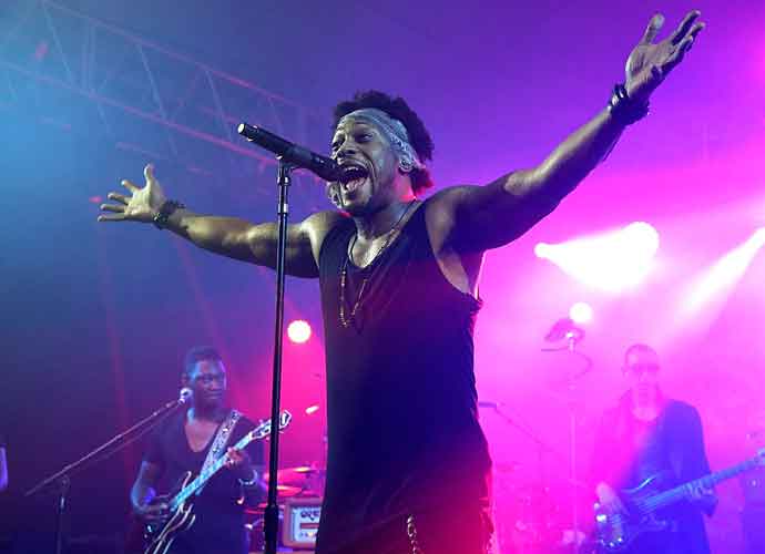 MANCHESTER, TN - JUNE 13: D'Angelo performs during day 3 of the Bonnaroo Music & Arts Festival on June 13, 2015 in Manchester, Tennessee. (Photo by Gary Miller/Getty Images)