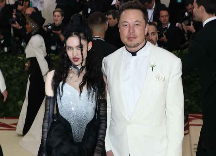 NEW YORK, NY - MAY 07: Grimes and Elon Musk attend 