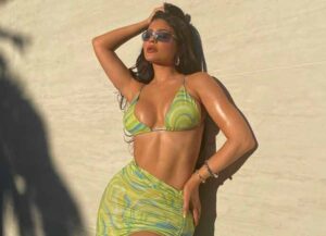 Kylie Jenner Shows Off Lime Green Bikini (Image: Instagram)