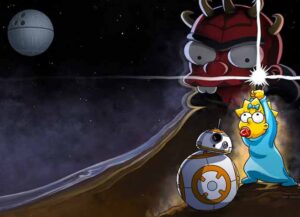 Disney+ Celebrates 'Star Wars' Day With 'Simpsons' Crossover Short (Image: Disney)
