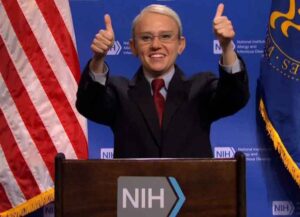 SNL cold open on masks with Kate McKinnon as Dr. Anthony Fauci (Image: NBC)