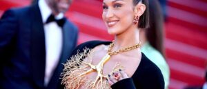 CANNES, FRANCE - JULY 11: Bella Hadid attends the "Tre Piani (Three Floors)" screening during the 74th annual Cannes Film Festival on July 11, 2021 in Cannes, France. (Photo by Lionel Hahn/Getty Images)