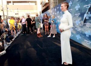 LOS ANGELES, CALIFORNIA - JUNE 30: Yvonne Strahovski attends the premiere of Amazon's "The Tomorrow War" at Banc of California Stadium on June 30, 2021 in Los Angeles, California. (Photo by Emma McIntyre/Getty Images)