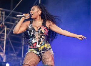 CHICAGO, IL - JULY 31: Megan Thee Stallion performs on day three of Lollapalooza at Grant Park on July 31, 2021 in Chicago, Illinois. (Photo by Michael Hickey/Getty Images)