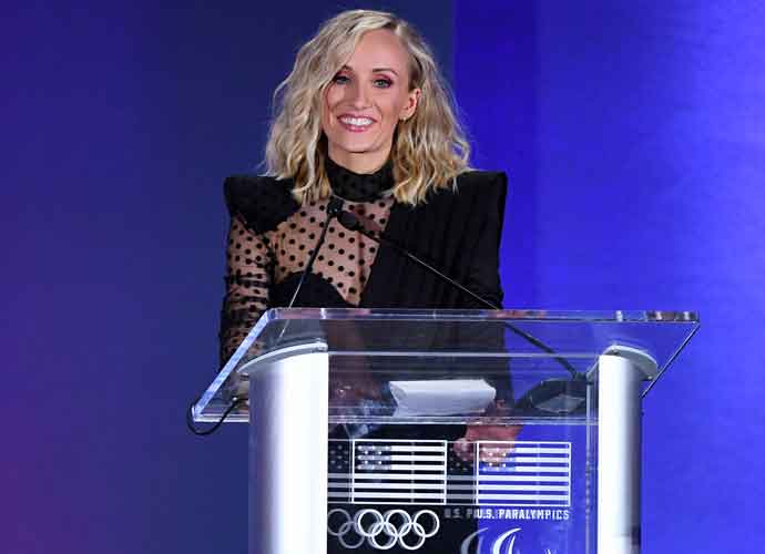 COLORADO SPRINGS, CO - NOVEMBER 01: Nastia Liukin speaks at the U.S. Olympic & Paralympic Hall of Fame Class of 2019 Induction Ceremony on November 1, 2019 in Colorado Springs, Colorado. (Photo by Jamie Schwaberow/Getty Images for USOPC)