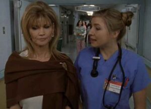 Markie Post (left) on 'Scrubs' (Image: NBC)